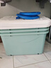 禧天龙家用收纳箱加厚衣物储物箱塑料箱大容量玩具整理箱 110L蓝色1个装 实拍图