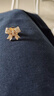 蝴蝶结防走光神器高档免缝小胸针女百搭气质别针固定衣服西装领口 蝴蝶结水钻扣针 实拍图