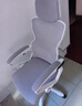 朗域轩品人体工学电竞椅人工力学座椅久坐护腰宿舍游戏电脑椅子可躺写字椅 【升级四向腰托】蝶翼白丨3级气杆 120-155度(含) 联动扶手 四向腰托 实拍图