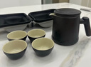 几物森林 旅行茶具一壶四杯户外便携功夫茶具套装快客杯 简易陶瓷泡茶杯 实拍图