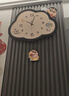 好久不见蜡笔小新餐厅挂钟客厅家用静音钟表创意可左右摇摆玄关挂墙时钟 实拍图