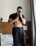 GOLOVEJOY健身衣男士速干短袖跑步运动训练服压缩T恤弹力上衣 暗夜黑 L 晒单实拍图