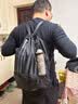 束口袋抽绳双肩包大容量防水篮球训练包足球装备球鞋收纳包运动包 黑色【防污耐脏】 实拍图