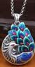 顶妃（DING FEI）新款景泰蓝凤凰复古吊坠项链女挂件毛衣链长款民族风文艺做旧饰品 景泰蓝凤凰吊坠+项链 A29-303 晒单实拍图