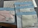 QIANLEE新疆长绒棉内裤女士纯棉裆抗菌透气女生短裤高腰包臀大码胖mm底裤 浅粉+嫩芽绿+婴儿蓝+莲紫 L 实拍图