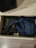 卡拉羊休闲运动包单肩包斜挎包男士帆布包超轻竖款潮流胸包旅行便携黑色 实拍图