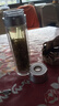 超大玻璃杯茶杯车载男士新款高档全自动开盖茶水分离便携双层水杯 LV一键开【进口瑞士玻璃】 【特级防爆】银盖500ML 实拍图