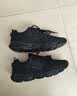特步男鞋跑步鞋新款夏季厚底旅游透气轻便皮网面休闲运动鞋慢跑鞋子男 黑色-(飞织) 41 实拍图