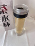 TYZAYR日本一键开盖车载双层玻璃杯男士办公室保温水杯茶杯速开启茶水分 【车载一键开盖】绅士黑550ml（赠杯套+杯刷） 实拍图