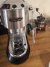 德龙（Delonghi）咖啡机 半自动咖啡机 小型家用意式浓缩15Bar泵压式 不锈钢手动打奶泡EC885.M EX:4 星空银礼物 实拍图
