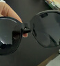 帕森（PARZIN）太阳镜女 复古大框时尚偏光太阳眼镜开车驾驶遮阳防晒墨镜送礼物 黑框渐灰片【PZ9908】 实拍图