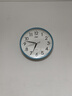 康巴丝（Compas）挂钟 静音简约钟表客厅石英钟表挂墙时钟 c2855 蓝色 26cm 实拍图