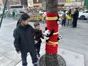 骆驼（CAMEL）冲锋衣女三合一黑色外套男户外防暴雨防风防水旅游登山服 实拍图