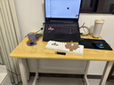舒客艺家 电脑桌台式小户型小桌子家用学习桌写字办公书桌电竞长条桌子 木纹白架单桌80*50*74 加固电脑桌 实拍图