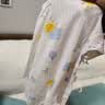 童泰（TONGTAI）婴儿连体衣夏季纯棉新生儿爬服初生宝宝蝴蝶哈衣提花紫色59cm 实拍图
