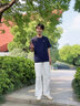 JEEP吉普纯棉短袖男款t恤宽松休闲百搭夏季柔软亲肤半袖W 藏青 L 实拍图