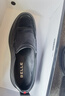 百丽一脚蹬休闲皮鞋男春季牛皮革缓震通勤商务鞋A1010AM3 黑色 40 实拍图