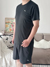 安踏（ANTA） 两件套 运动套装男夏季新款冰丝速干透气运动服父亲节爸爸套装 【店内爆款-清凉冰丝】黑T+梭织五分裤 XL/180 实拍图