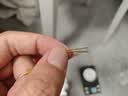 周六福黄金耳钉女足金999星星闪烁耳线 计价 1.84g 实拍图