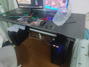 甄严选电脑桌台式电竞桌椅套装组合桌子办公家用桌学习桌书房书桌写字桌 【黑架+黑碳纤纹面】单桌160*70 实拍图