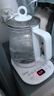 美的（Midea）养生壶大容量 柔声轻音变频煮茶器智能预约1.5L烧水壶 全自动恒温玻璃煮茶壶 保温一体电水壶 【升级316材质】Y12Q-316 1.5L 实拍图