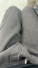 棉致美式加绒加厚牛仔裤男秋季新款高街烟灰色休闲阔腿裤直筒休闲裤子 灰色【F228加绒高品质29】 3XL 150-165斤 实拍图