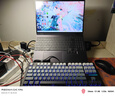新盟M87PROV2无线机械键盘三模有线蓝牙静音轴客制化全键热插拔gasket侧刻电竞游戏办公电脑笔记本专用 月夜-三模-RGB热插拔-水蜜桃V3轴 87键 实拍图