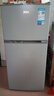美的（Midea）112L两门小冰箱灰色双温小冰箱迷你家用宿舍租房灵活摆放节能低音深冷速冻 BCD-112CM 实拍图