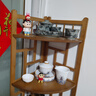 来尊老陶泥墨龙出海马蹄三才盖碗茶杯开片釉高档龙纹陶瓷泡茶碗小套装 【墨龙出海-马蹄盖碗6件套】简装 实拍图