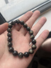 石玥珠宝精品10mm金沙天然黑曜石手串本命年转运珠佛珠水晶手链男女士款 实拍图