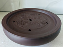 正扬紫砂茶盘手工紫砂茶盘功夫茶具圆形茶台紫砂干泡储水盘茶船茶托 10英寸紫砂双龙戏珠  紫色 实拍图