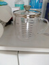 onlycook高硼硅玻璃杯带盖带刻度水杯送勺子男女牛奶杯家用果汁杯-大号 实拍图
