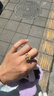 中国黄金（CHINA GOLD）花朵黄金戒指女款足金玫瑰花编织指环情人节生日礼物送女友闺蜜 玫瑰花戒指【粉绳】约0.1g 实拍图