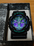 卡西欧（CASIO）G-SHOCK 海洋之心潮流炫色运动双显男表 霓彩武士 GA-100BL-1ADR 实拍图