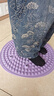 SMOOKY指压板脚底按摩脚垫穴位疏通脚心指压板仿鹅卵石圆形垫慢跑 优雅紫【圆形直径约55cm】 实拍图