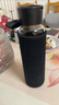 杯套保温杯保护套斜跨通用水杯套防摔隔热防烫玻璃杯袋子提绳简约 黑色中大号（6.5cm*18cm） 无规格 实拍图