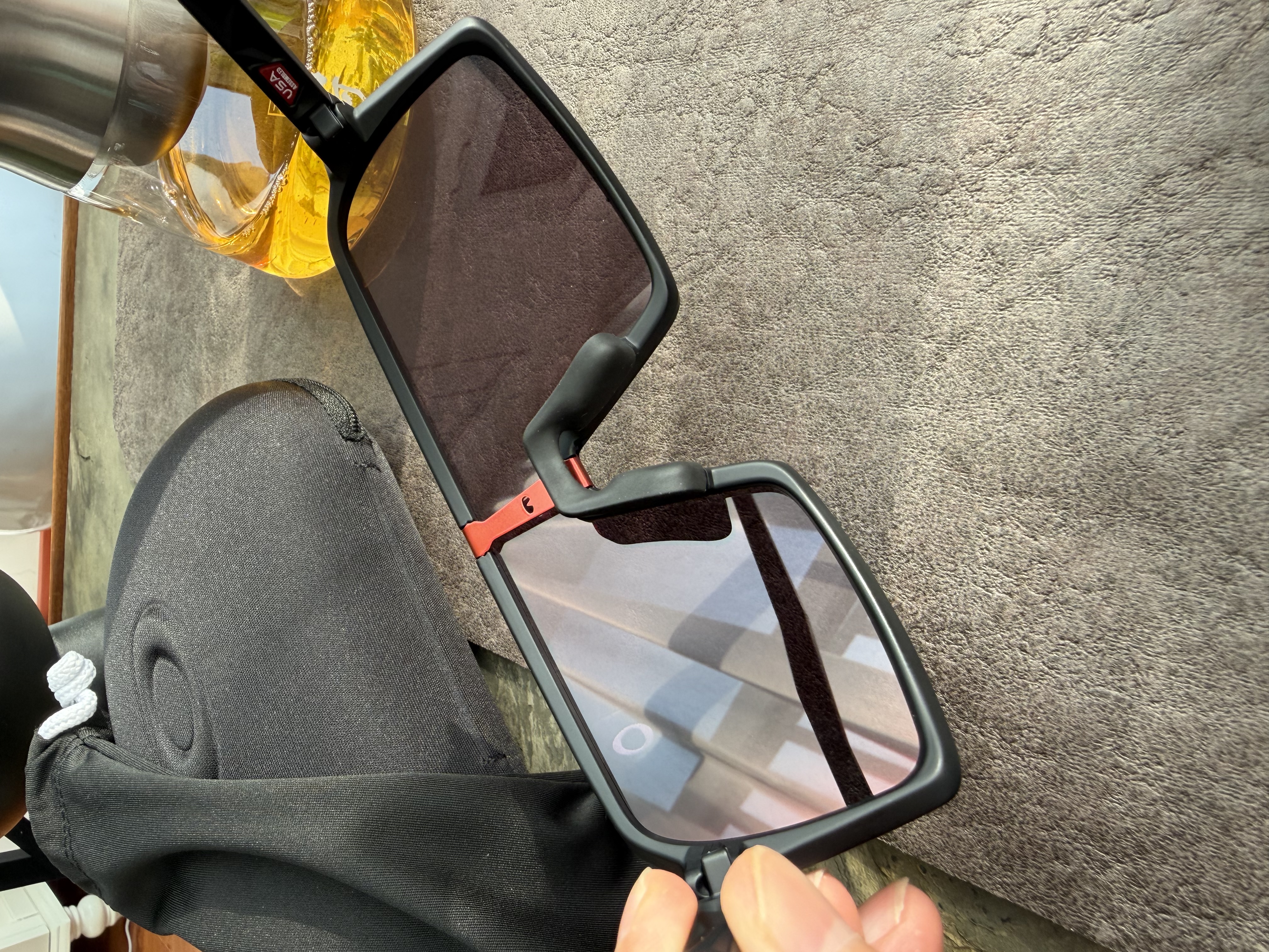 OAKLEY欧克利骑行眼镜护目镜墨镜SUTRO (A)运动跑步防风太阳镜9406A 实拍图
