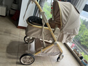可美嘉婴儿推车可坐可躺轻便折叠新生儿双向婴儿车高景观宝宝手推车 香槟金Pro Max+(全罩+轻便护脊) 实拍图