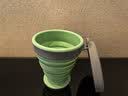 M Square折叠杯子便携旅行硅胶杯食品级洗漱口露营户外野餐宝宝碗 复古绿 实拍图