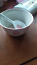 釉下彩可爱卡通碗碟套装家用高颜值陶瓷碗筷盘餐具 1碗1勺 2件套 实拍图
