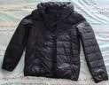 雅鹿羽绒服女士轻薄秋羽绒连帽简约纯色修身保暖短款外套 黑色 170  实拍图