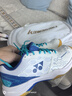 尤尼克斯（YONEX）羽毛球鞋yy入门级训练减震动力垫男女SHB101CR 白/蓝39码 实拍图