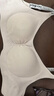 猫人运动内衣女文胸小胸聚拢无痕无钢圈收副乳防下垂性感胸罩白色M 实拍图