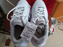 安踏云逸小黑鞋丨男鞋运动鞋子夏季皮面防泼水透气软底白色跑步休闲鞋 【皮面防泼水神器】安踏白/灰-4 42 实拍图