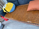 李记花果山沙发垫夏季凉垫麻将凉席沙发坐垫麻将块凉席竹席防滑垫贵妃可定制 窄边碳化色【双牛筋+防滑底】 70cm*165cm 实拍图