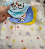 越贝乐儿童纯棉吸汗巾幼儿园宝宝纱布隔汗巾婴儿加大全棉垫背擦巾可印名 六层正常厚度吸汗巾 4条装 (睿智娃款) 32*24cm（建议1-5岁）四条 实拍图