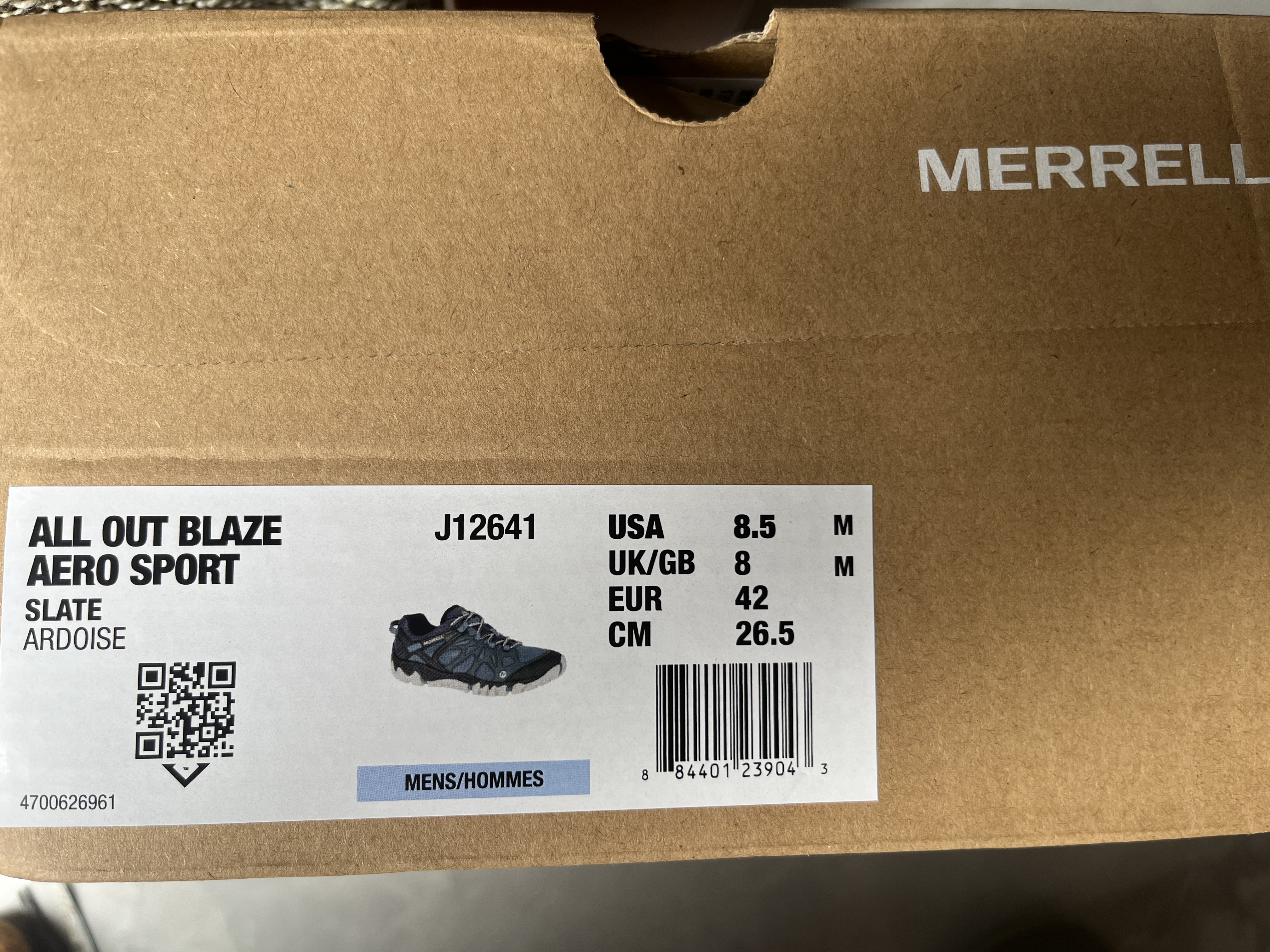 迈乐（Merrell）运动户外徒步溯溪鞋ALLOUTBLAZE男鞋女鞋透气耐磨防滑速干涉水鞋 J12641兰（男） 42 实拍图