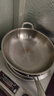 铿锵316不锈钢炒锅圆底炒锅凹面电磁炉专用炒锅平底无涂层不粘炒菜锅 圆底炒锅【316无涂层】无盖 32cm 实拍图