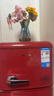 志高复古冰箱小型大容量家用租房电冰箱 化妆品网红冰箱冷藏冷冻一级能效小冰箱节能省电 【中国红】128L复古冰箱【圆润弧线 灵巧机身】 实拍图
