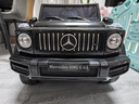 福儿宝奔驰授权大G儿童电动车玩具车可坐人四轮带遥控越野小孩宝宝送礼 四驱黑+减震器+后备箱+高低门+皮座+防爆软胎 实拍图